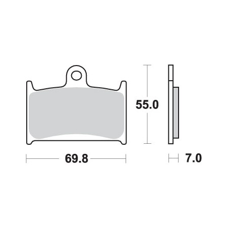 SBS KLOCKI HAMULCOWE KH145 / KH236 STREET EXCEL SINTER KOLOR ZŁOTY PASUJE DO SUZUKI RF900 `94-97 GSF 1200 BANDIT `97-00